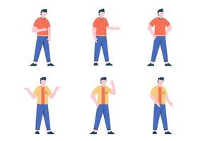 men character set vector