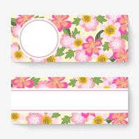 Spring floral banner template with colorful flowers. Can be use for voucher, wallpaper,flyers, invitation, posters, brochure, coupon discount. vector
