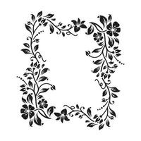 Gorgeous Floral frame with blank space vector