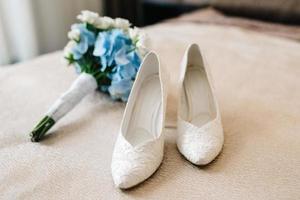 wedding shoes of the bride, beautiful fashion photo