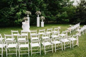 wedding ceremony area photo