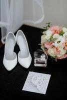 wedding shoes of the bride, beautiful fashion photo