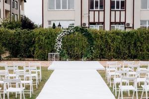 área de ceremonia de boda foto