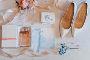 wedding shoes of the bride, beautiful fashion photo