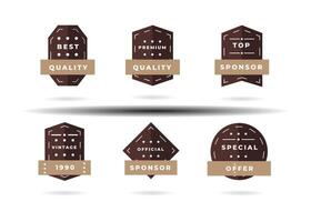 Sale banner and label price design with grey and brown color. Flat badges discount and tags on a transparent background. vector