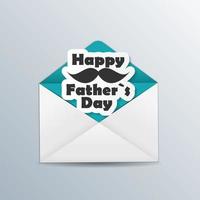 Happy Father Day Poster Card Vector Illustration