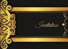 luxury invitation background style ornamental pattern vector