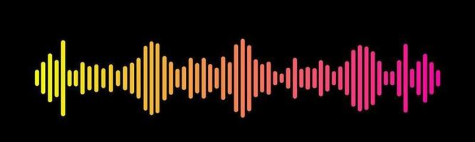 Sound Wave Symbol of Equaliser. Isolated on background. Gradient Vector Illustration Design.