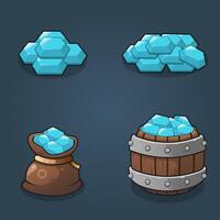 Game resource gems vector