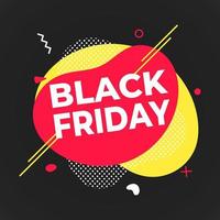 Black friday poster or banner design template vector illustration.