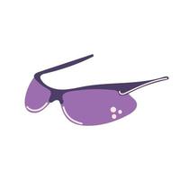 Gafas dibujadas a mano para deportes, voleibol, correr, andar en bicicleta. ilustración plana. vector