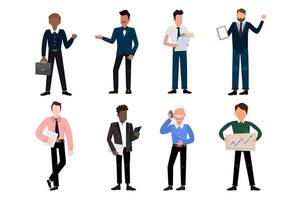 Bundle of many career character 2 sets, 8 poses of various professions, lifestyles, vector