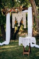 área de ceremonia de boda foto