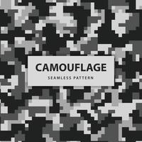 Military and army pixel camouflage seamless pattern vector