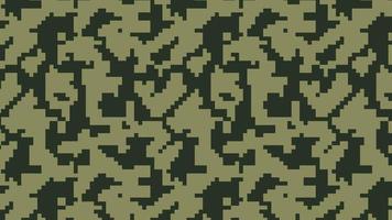 Fondo de patrón de camuflaje de píxeles militares y militares vector