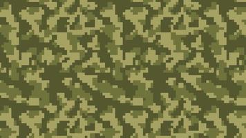 Fondo de patrón de camuflaje de píxeles militares y militares vector