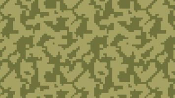 Fondo de patrón de camuflaje de píxeles militares y militares vector