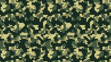 Fondo de patrón de camuflaje de píxeles militares y militares vector