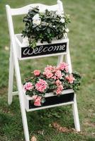 wedding flower decor photo
