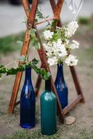 decoración de flores de boda foto