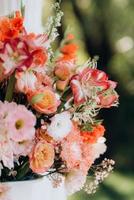 decoración de flores de boda foto