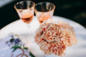 decoración de flores de boda foto