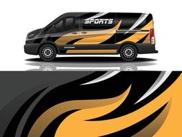 sport car decal wrap design vector