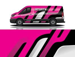 sport car decal wrap design vector