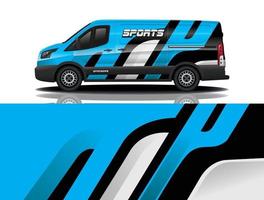 sport car decal wrap design vector