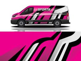 sport car decal wrap design vector