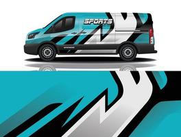 vector de diseño de envoltura de calcomanía de coche deportivo