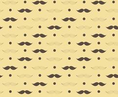 Moustache Seamless Pattern Vector Illustration