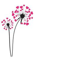 Abstract Dandelion Background Vector Illustration