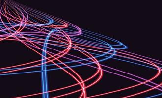 Abstract colorful light trails with motion blur effect. Speed background. light concept design. Vector illustration