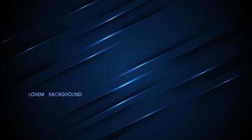 Navy blue abstract with lines glow illustration background vector