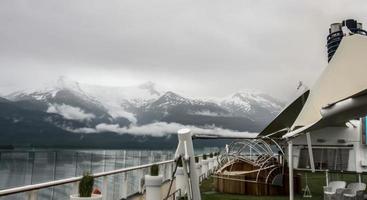 hermoso paisaje de cruceros de alaska foto