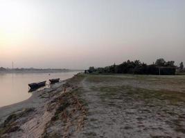 beautiful village view with nature photo