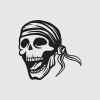 dibujo pirata calavera vector