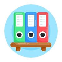 Files Shelf  and Racks vector