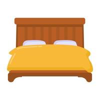 Bed and Room Furniture vector