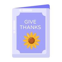 Greeting  and Gratitude Card vector