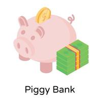 Piggy Bank and Saving vector