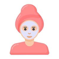 Spa Face Mask vector