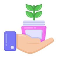 Herbal Cream Jar vector