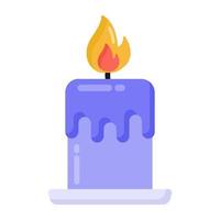 Spa Burning Candle vector