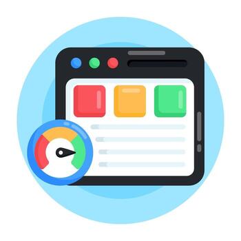 rendimiento y velocidad web vector