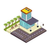 Commercial office  Building vector