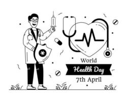 World Health Day vector