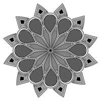 elemento gráfico de diseño de fondo de mandala silueta decorativa vector