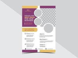 Plantilla de diseño de volante de negocios multipropósito corporativo para sus servicios o eventos comerciales vector